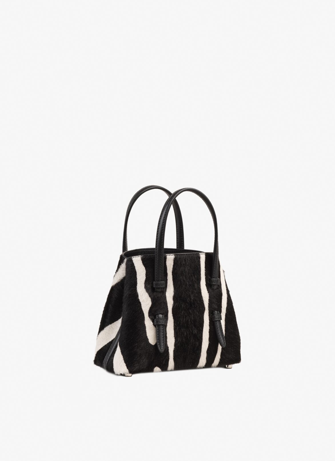 Mina 16 bag in calfskin ALAÏA WHITE/BLACK MINA 16 BAG IN CALFSKIN